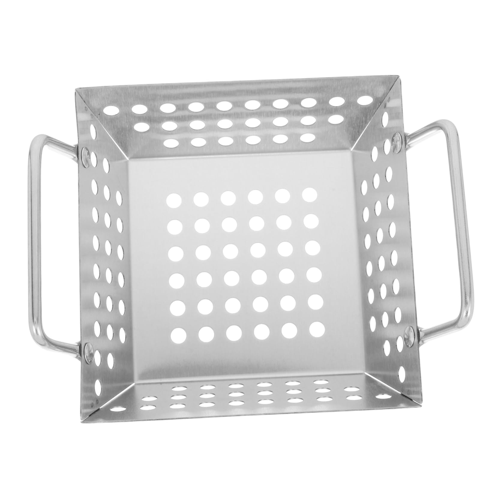 IMIKEYA Grilling Basket Mesh Stainless Steel Bbq Baskets for Outdoor Versatile Cooking Tool Easy to Clean