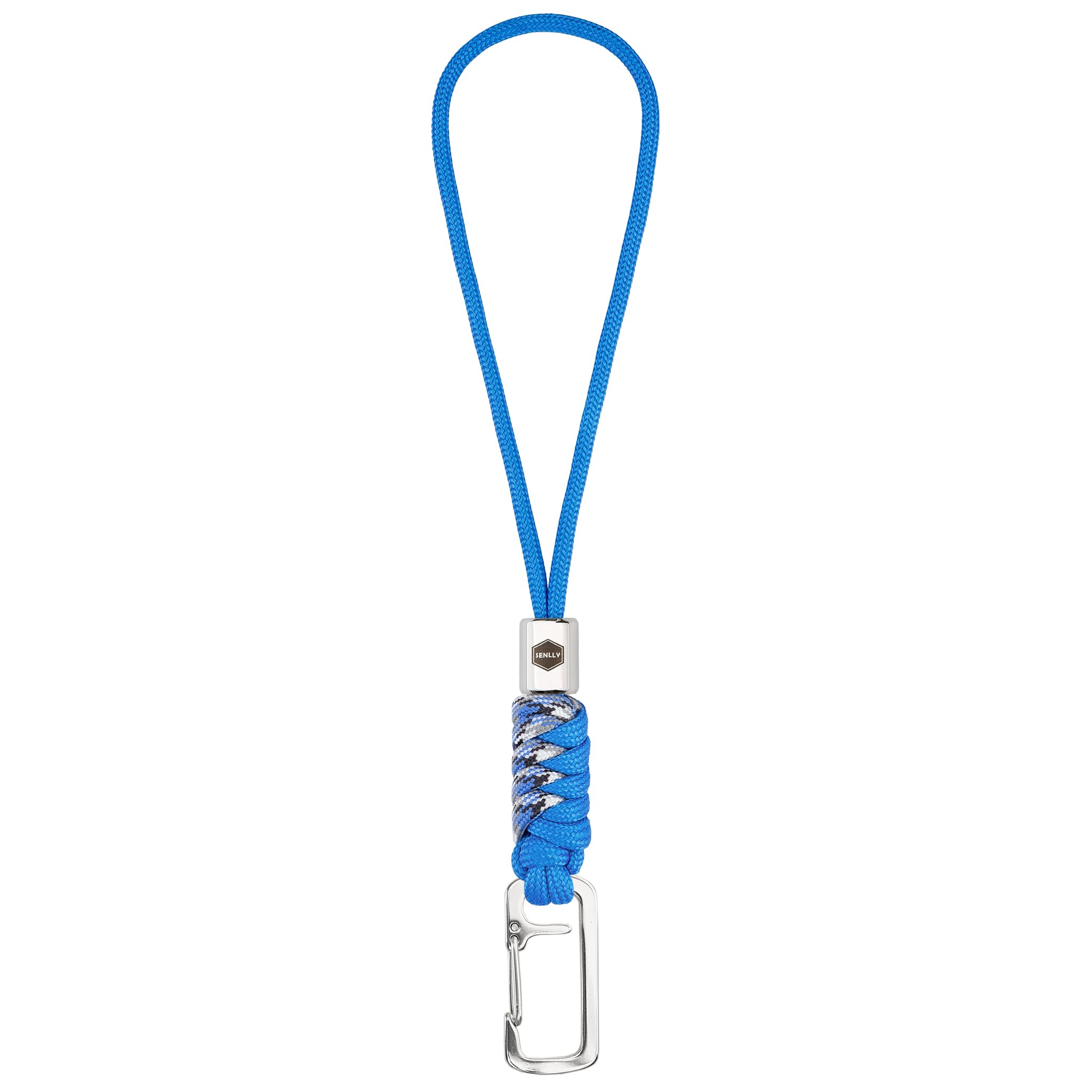 SENLLY Wristlet Keychain Lanyard for Keys, Cell Phone, Wallet, Paracord Braided Design with Stainless Steel Hardware