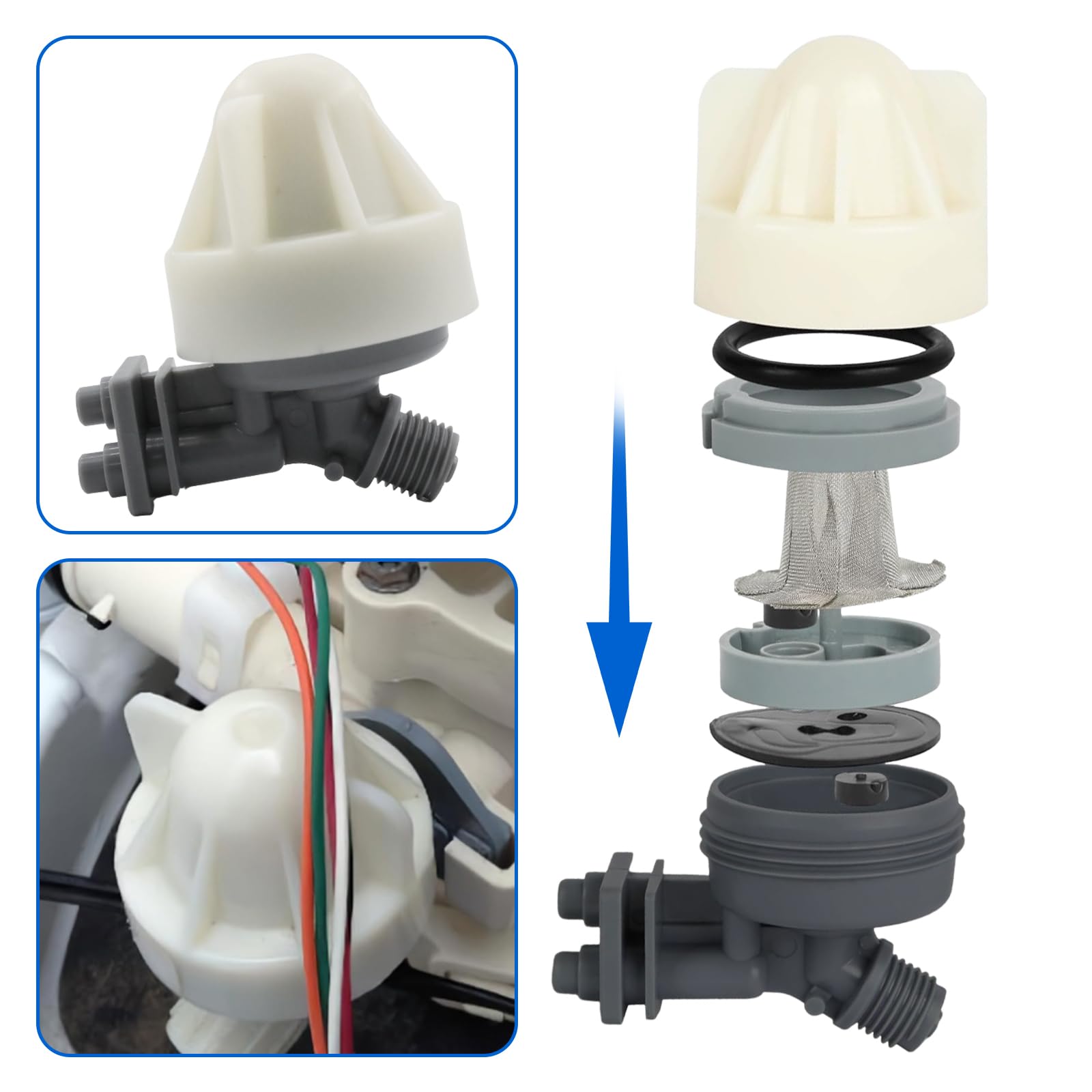 Kit Ugelli Per Addolcitore Acqua - Ricambi 7187065, 7165704, WS15X1002 - Foto 5