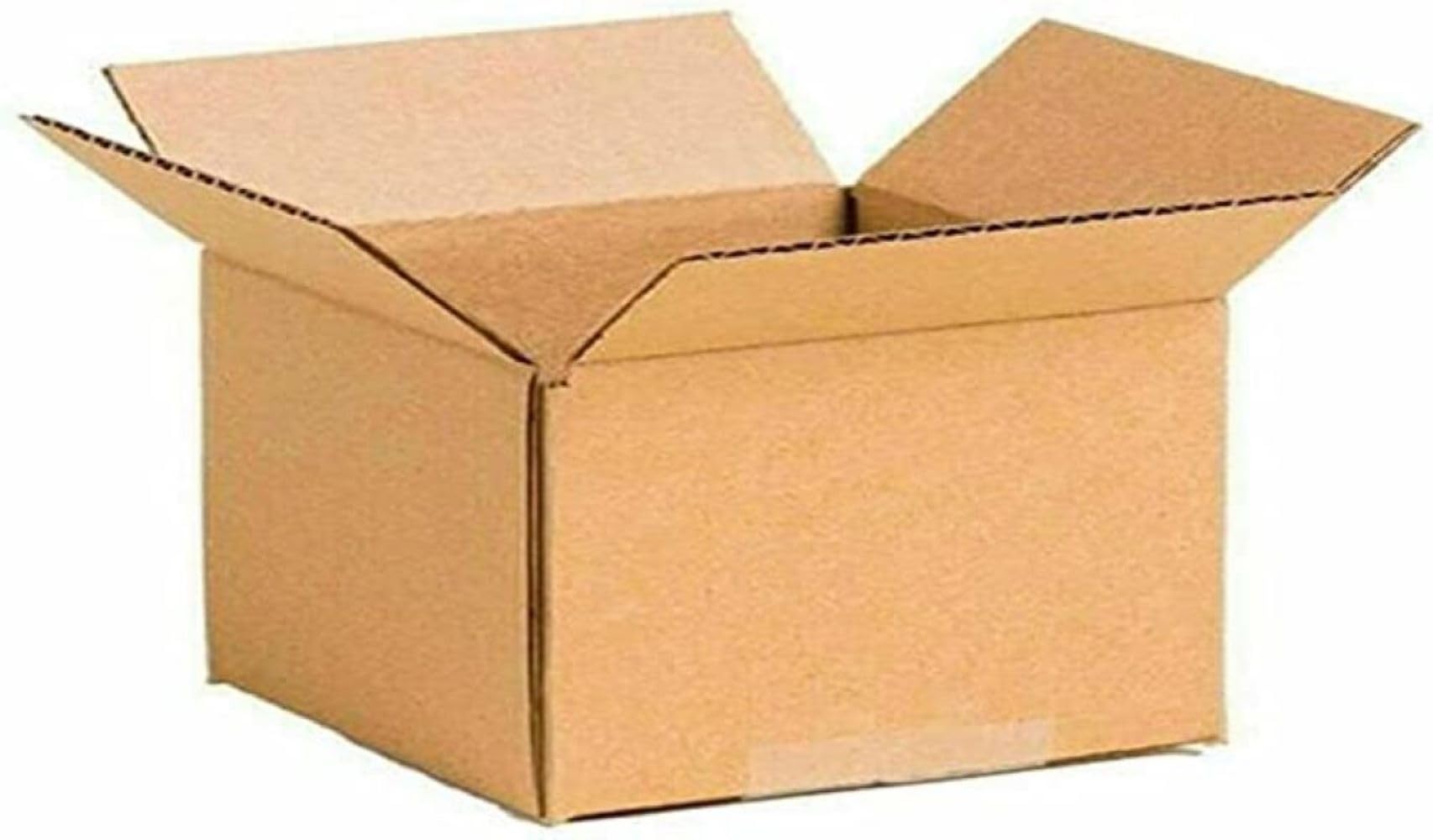 Cardboard Box ━ Suitable for Posting Small, Medium & Large Parcels; Single Wall Eco-friendly Shipping Cartons by TGL PACKAGING™ (50) 6x4x4 inches (152x102x102mm)