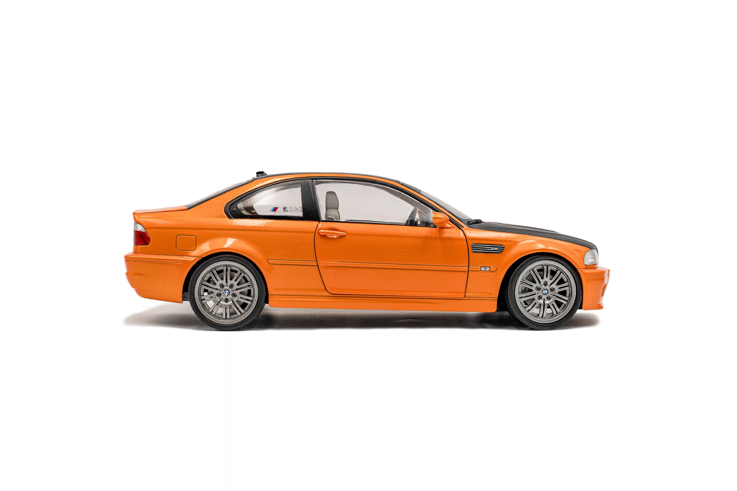 Solido Funciona a escala 1:18 BMW E46 M3 Coupe Orange 2000 Diecast Model Car S1806509