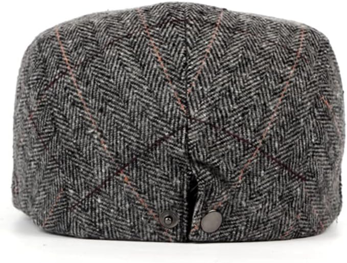 豪奢な Njbyx ファッションベレー帽キャップ男性女性綿イギリスのレトロな格子縞のフラットキャップ男性秋冬の調節可能な運転帽の帽子ユニセックスダックビルキャップ Color C Size One Size Rachelbaptista Com Br