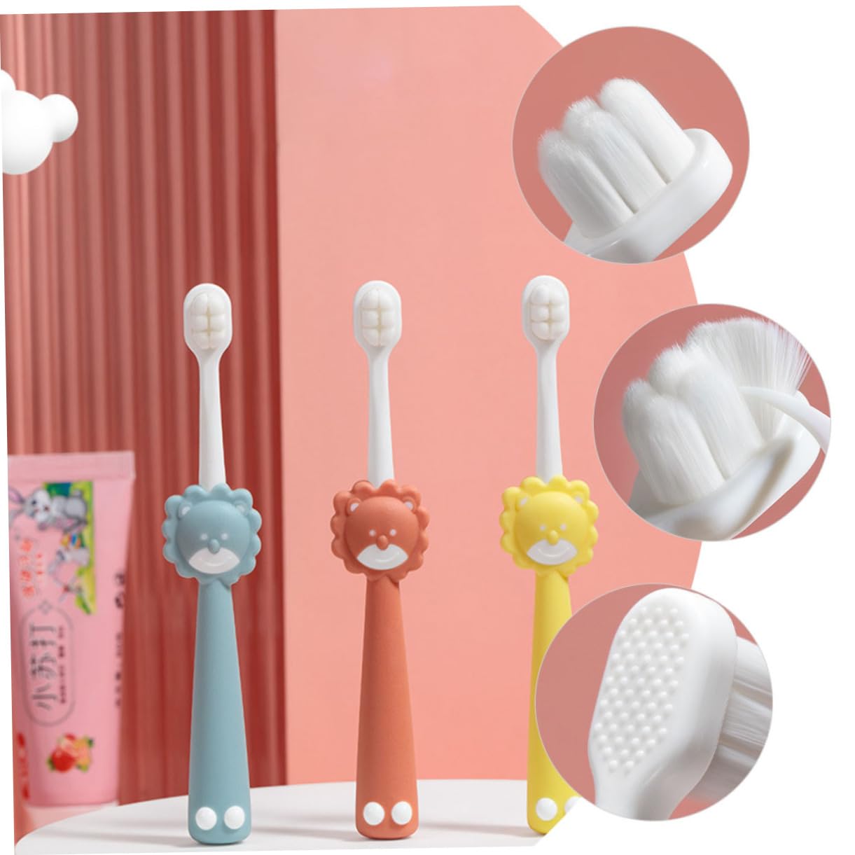 Healvian 12 Pz Spazzolino Da Denti Per Bambini Wanmao Spazzolino Manuale Spazzolino Per La Pulizia Profonda Extra Aspirazione Portatile Pp Bambino Che Fa i Primi Passi Prodotti Per Bambini