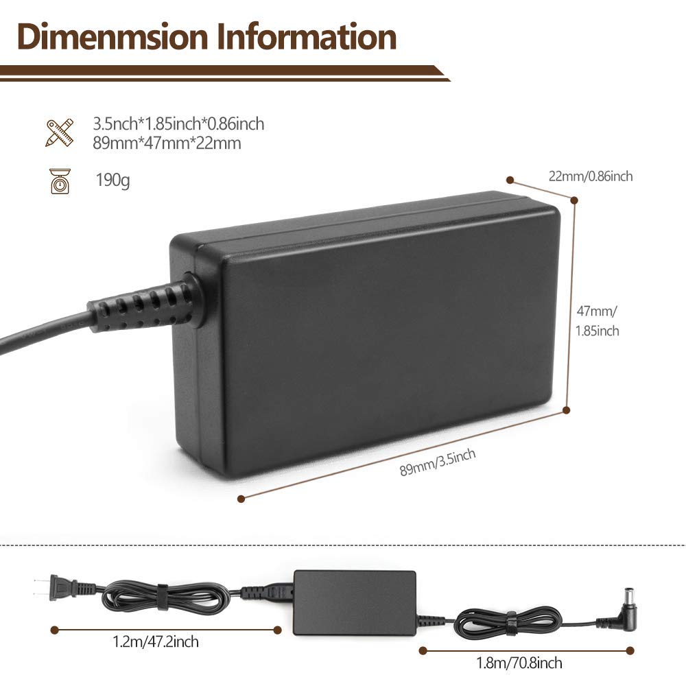 Adaptador de CC de 18 V CA para LG XBOOM Go PK7 y LG Electronics Music Flow H5, H7 (NP8540, NP8740) Fuente de alimentación de altavoz inalámbrico Swithcing Cargador de cable de alimentación 5