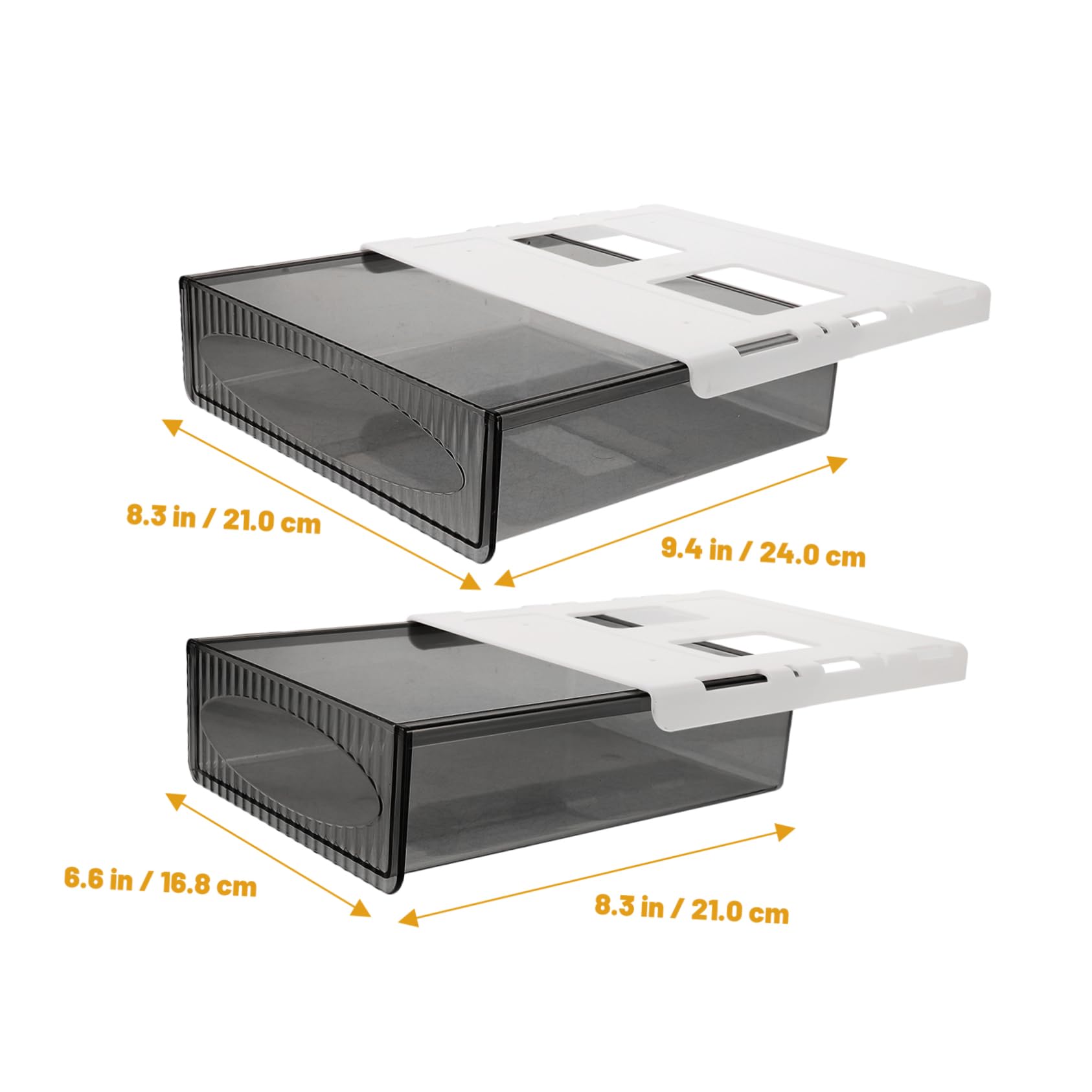 2pezzi La Scrivania in Plastica Resistente Organizer Per Ufficio e Casa Cassetto Per Organizzazione Della Scrivania