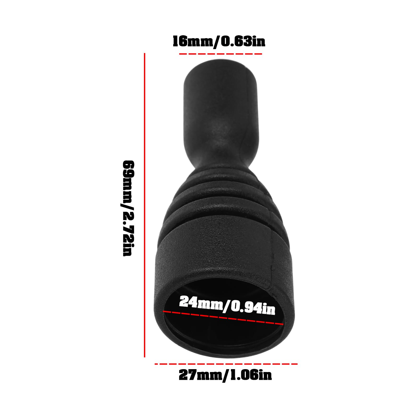Fundas de Goma para Joystick de Propulsión de Proa Compatible con Vetus BPJR BPAJ BPJSTA BPJE BPJE2