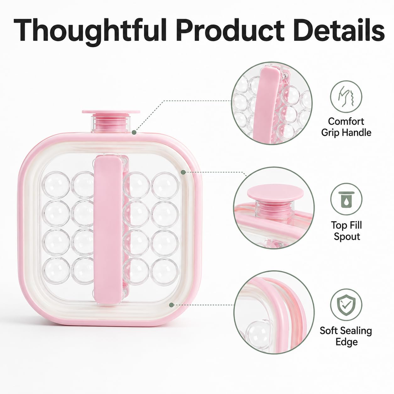 Bollitore portatile in silicone per la creazione di sfere di ghiaccio
