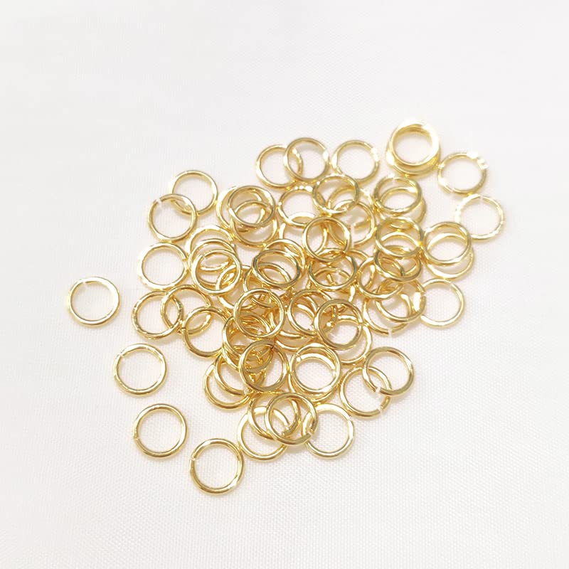 100 Stück Doppel-Binderinge, 6 Mm, Goldfarben, Aus Edelstahl, Für Schmuckherstellung & Reparatur