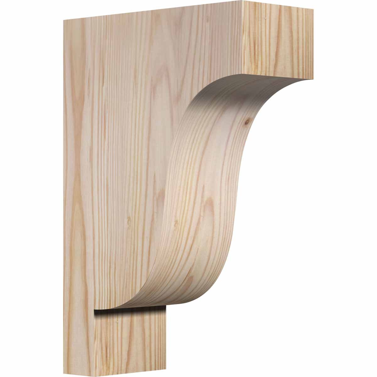 Ekena Millwork COR04X08X12NEW00SDF Newport Smooth Corbel, 3 1/2" Width x 8" Depth x 12" Height, Douglas Fir