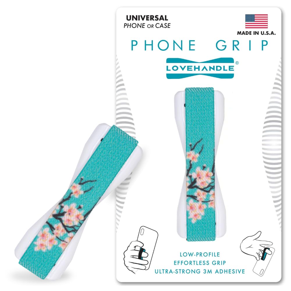LOVEHANDLE Original Universal Phone Grip - Cherry Blossom
