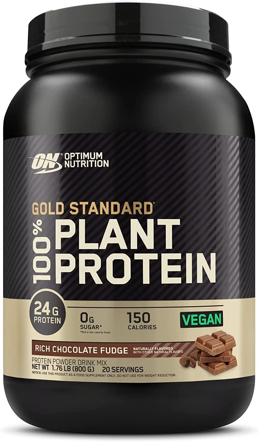 Optimum Nutrition Gold Standard 100% Plant Based Protein Powder, Gluten Free, Vegan Protein for Muscle Support and Recovery with Amino Acids - Creamy Vanilla, 20 Servings : Health & Household