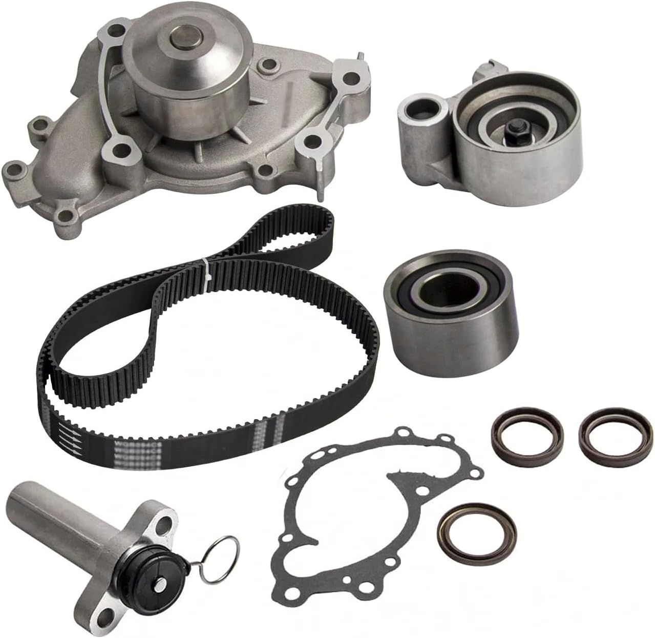 Timing Belt Kit with Water Pump Tensioner Gasket Kit compatible with 1994-2001 Lexus ES300 Toyota Camry, 1999-2003 RX300, 1995-2004 Toyota Avalon, 1998-2003 Sienna, 1999-2003 Solara 3.0L V6