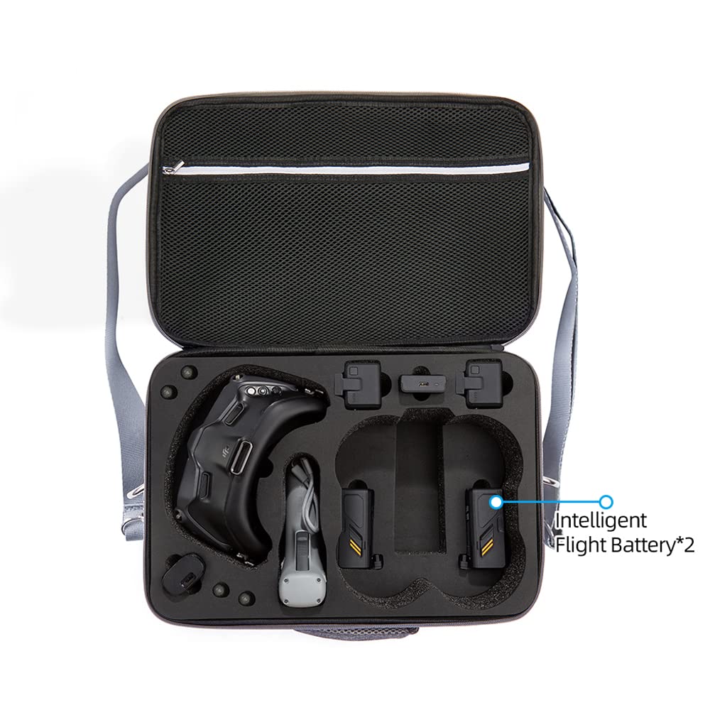 Étui de transport compatible pour DJI AVATA Goggles 2/FPV Glasses V2, sac de rangement pour drone sac de transport pochette pour accessoires de drone sac à dos de protection de voyage