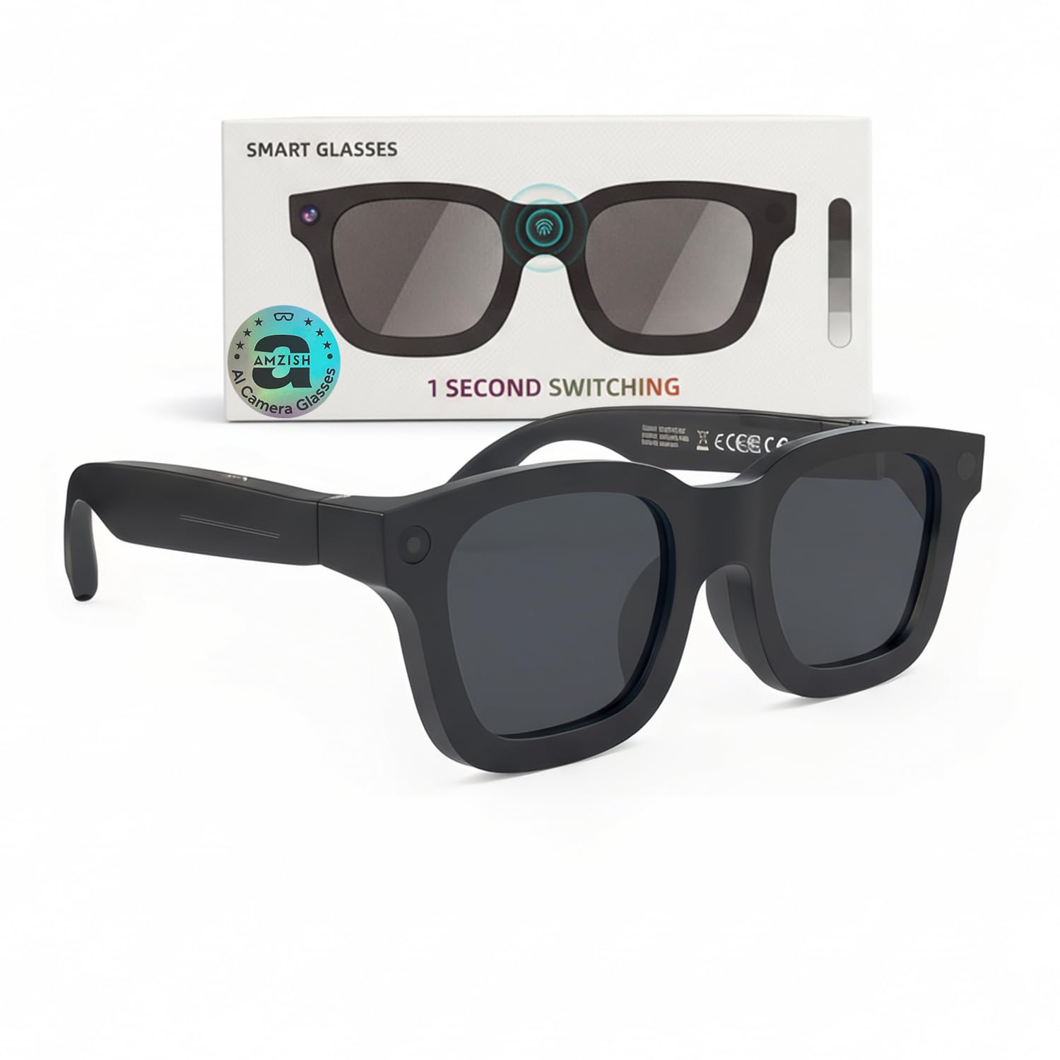 Lunettes Smart Xiaomi MIJIA 4K HD AI Caméra Bluetooth Appel
