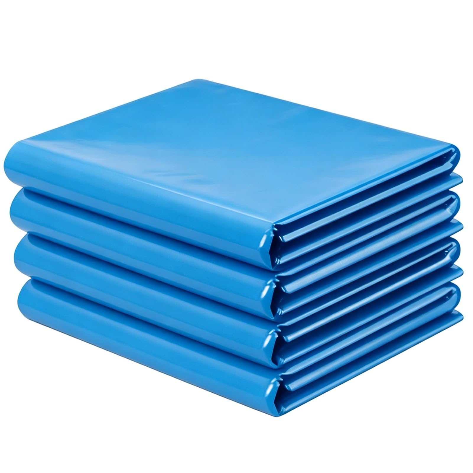 Hamankim Heavy Duty Pond Liner Blue Impermeable Membrane, 4x5m 7x8m 8x10m 10x15m Foldable Pond Tarp for Garden Fountain Artificial Lake Water Features - Easy Cutting(4x10m(13.1x32.8ft))