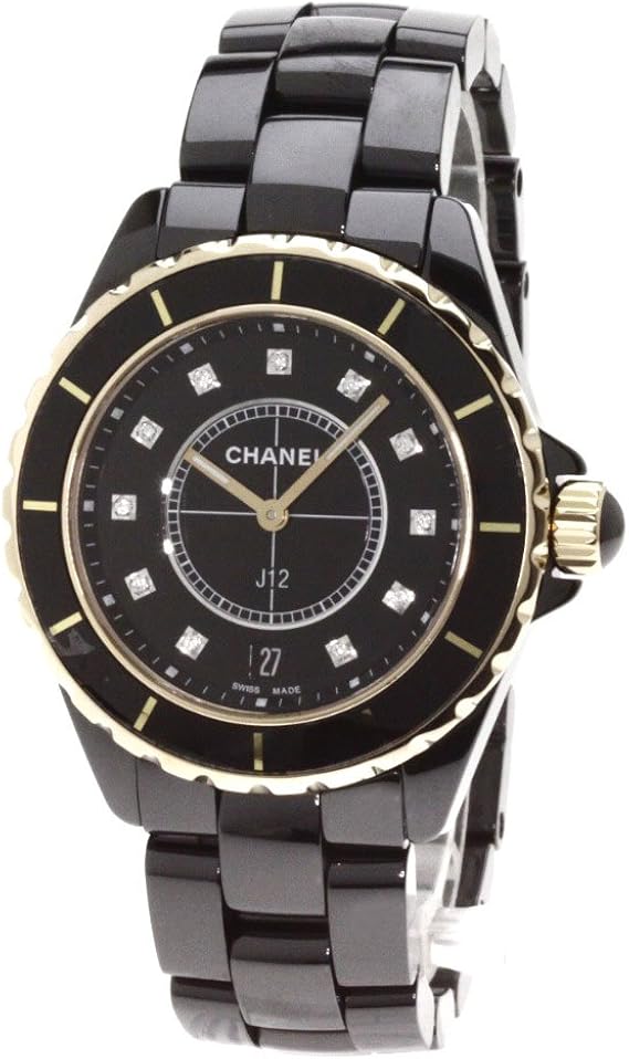 Amazon Chanel シャネル H2544 J12 11pダイヤ 腕時計 K18ゴールド セラミック メンズ 中古 メンズ腕時計 腕時計 通販 Amazon Chanel シャネル H2544 J12 11pダイヤ 腕時計 K18ゴールド セラミック メンズ 中古 メンズ腕時計 腕時計 通販