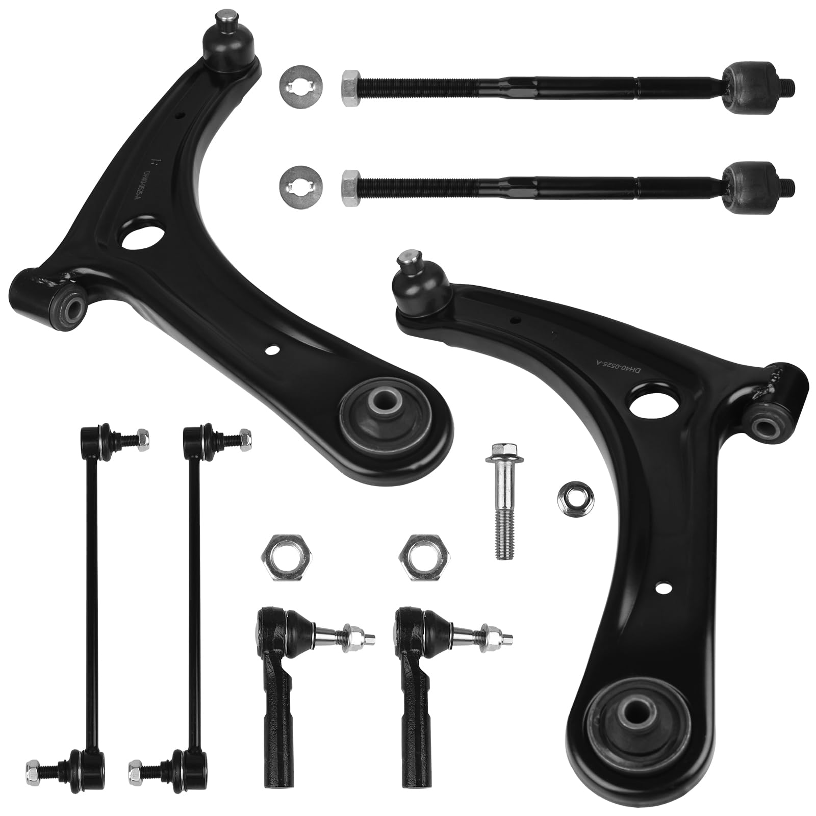 KUSATEC 8pcs Front Suspension kits Lower Control Arms with Ball joints Fit for 2007-2012 Dodge Caliber, 2007-2017 Jeep Compass Patriot; Replace