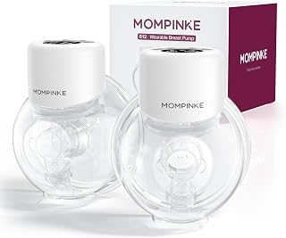 Wearable Breast Pump S12, Electric DoublePump Hands-Free Breastfeeding Pump, 12 Adjustable Suction Levels, Portable Low Noise Hospital-Grade Breast Pump with Carrying Bag, 24mm, 2 Pack, White