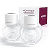 Wearable Breast Pump S12, Wearable Breastfeeding Pump with 2 Modes & 9 Levels, Electric Portable Breast Pump by MOMPINKE, 24mm, 2 Pack, White