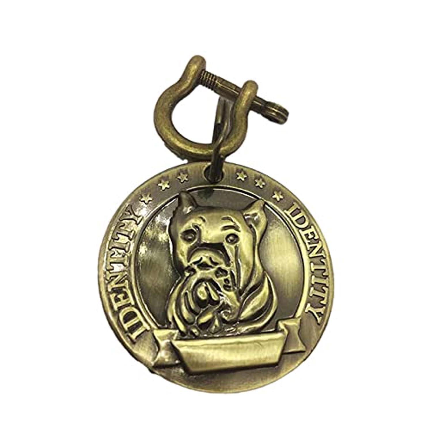 emily pets Antique Look Bronze Identity Collar Memorial Tag Cum Pendant for Dog, Metal Tag for Pet Dog Gold Round Shape (B09BL752C4) Amazon Price History, Amazon Price Tracker