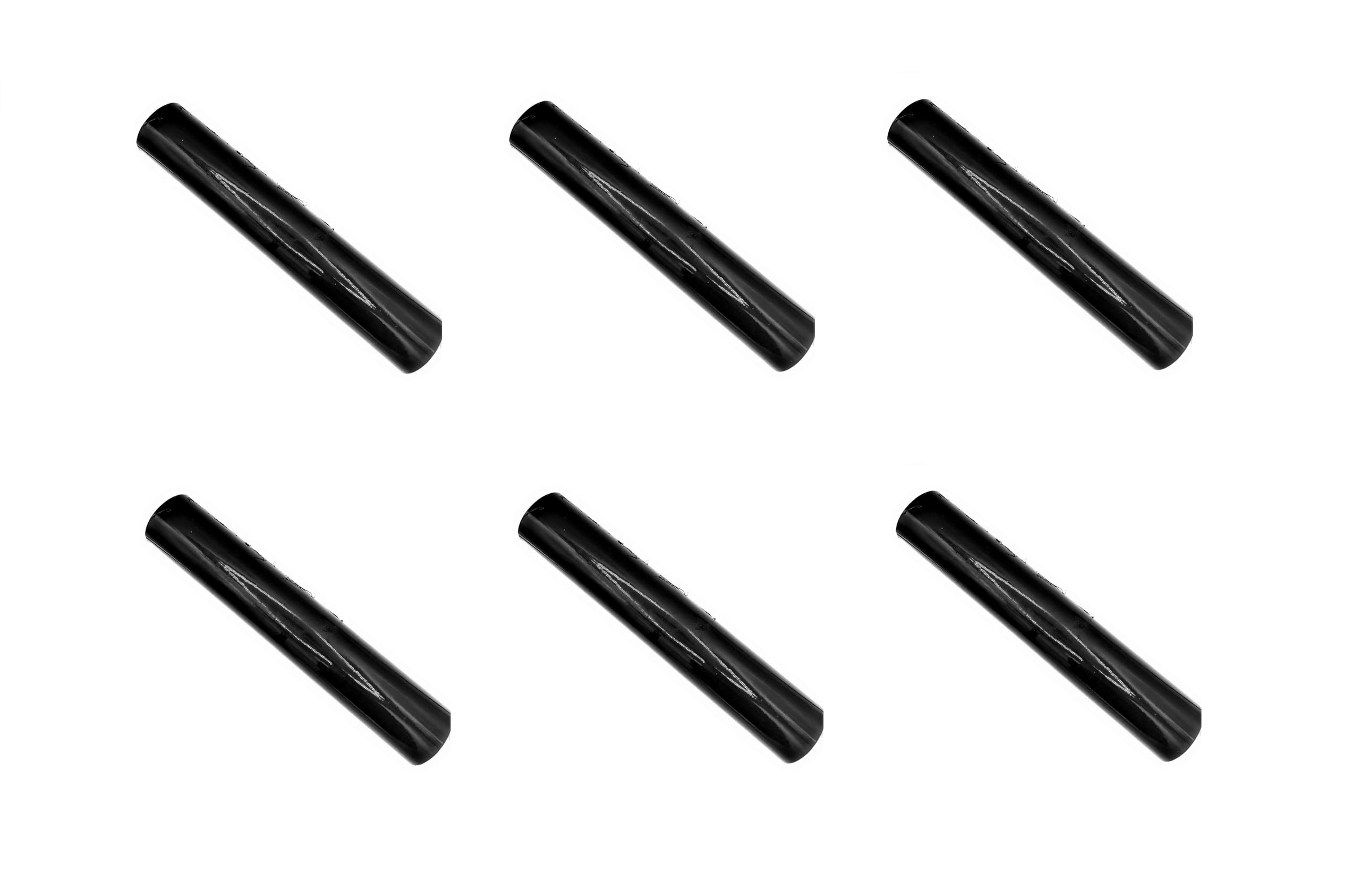 TEMPO DI SALDI 6 x Película extensible manual, 1 rollo de película negra de 1,8 kg, altura 50 cm