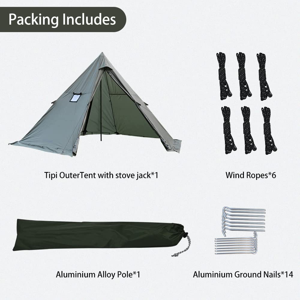 Hot Tent Camping Winter Tent with Stove Jack : Amazon.ca: Sports u0026 Outdoors