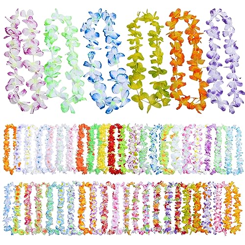 Collier de fleurs pour anniversaire : guirlande hawaïenne sans démangeaison