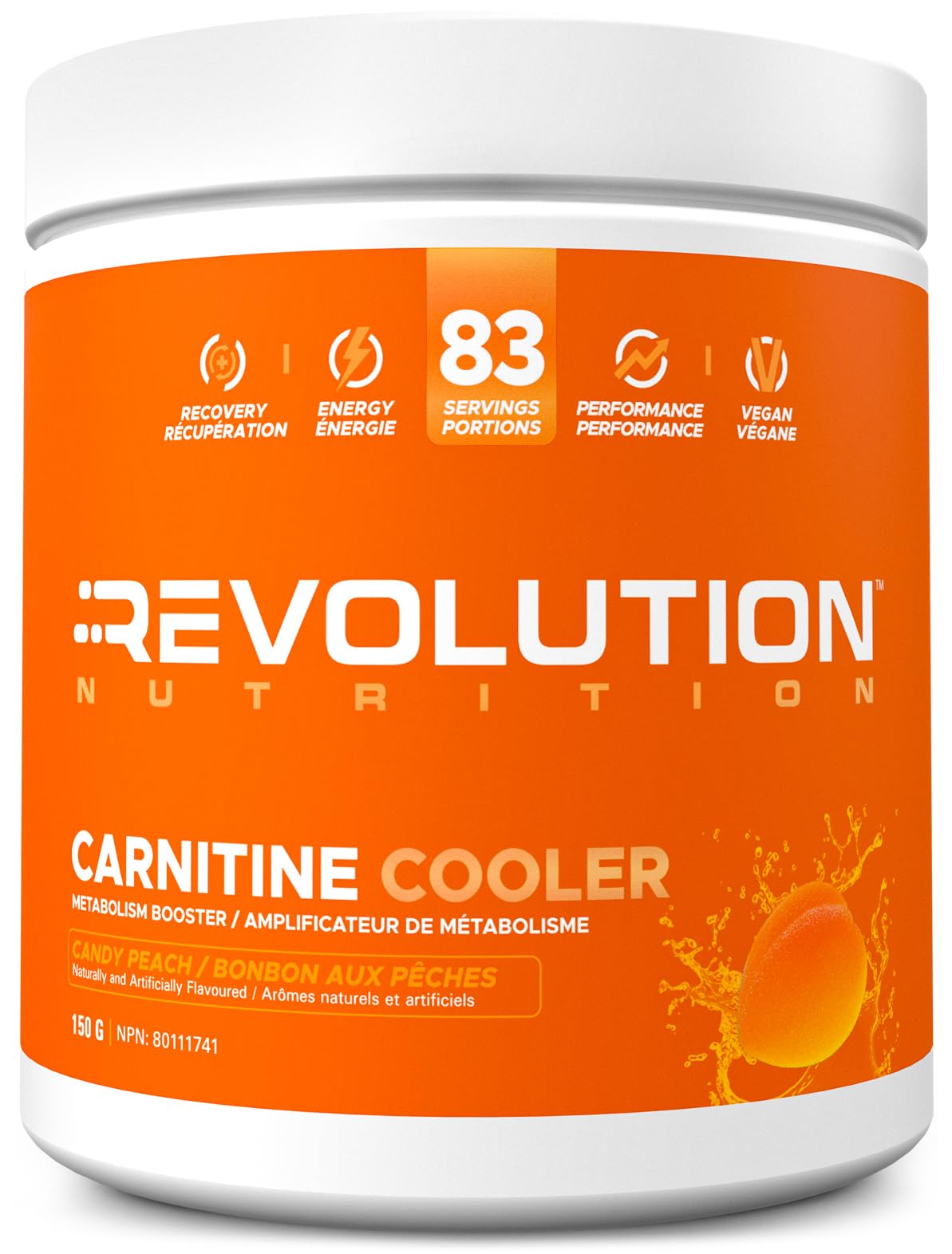 revolution l-carnitine Revolution Nutrition, Carnitine Cooler Powder, L- Carnitine Tartrate, Lean  supplement, Amino Acid, Enhance Endurance, Zero Calorie, 1000 mg L-  Carnitine, 945 mg L-Lysine, 150g, 83 Servings (Candy Peach, 0.33 Pound) :  Amazon.ca: