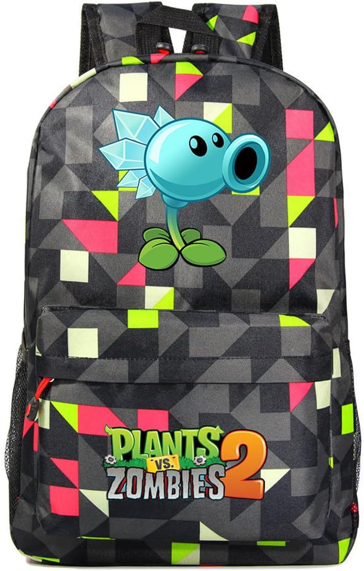 ISaikoy Game Plants vs. Zombies Backpack Daypack Bookbag Handbag School Bag Rucksack Color-GE13