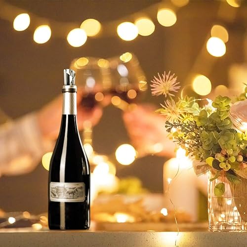 Miniatura 5 de 100 piezas de plata vino vertedor gota parada vertido disco caño