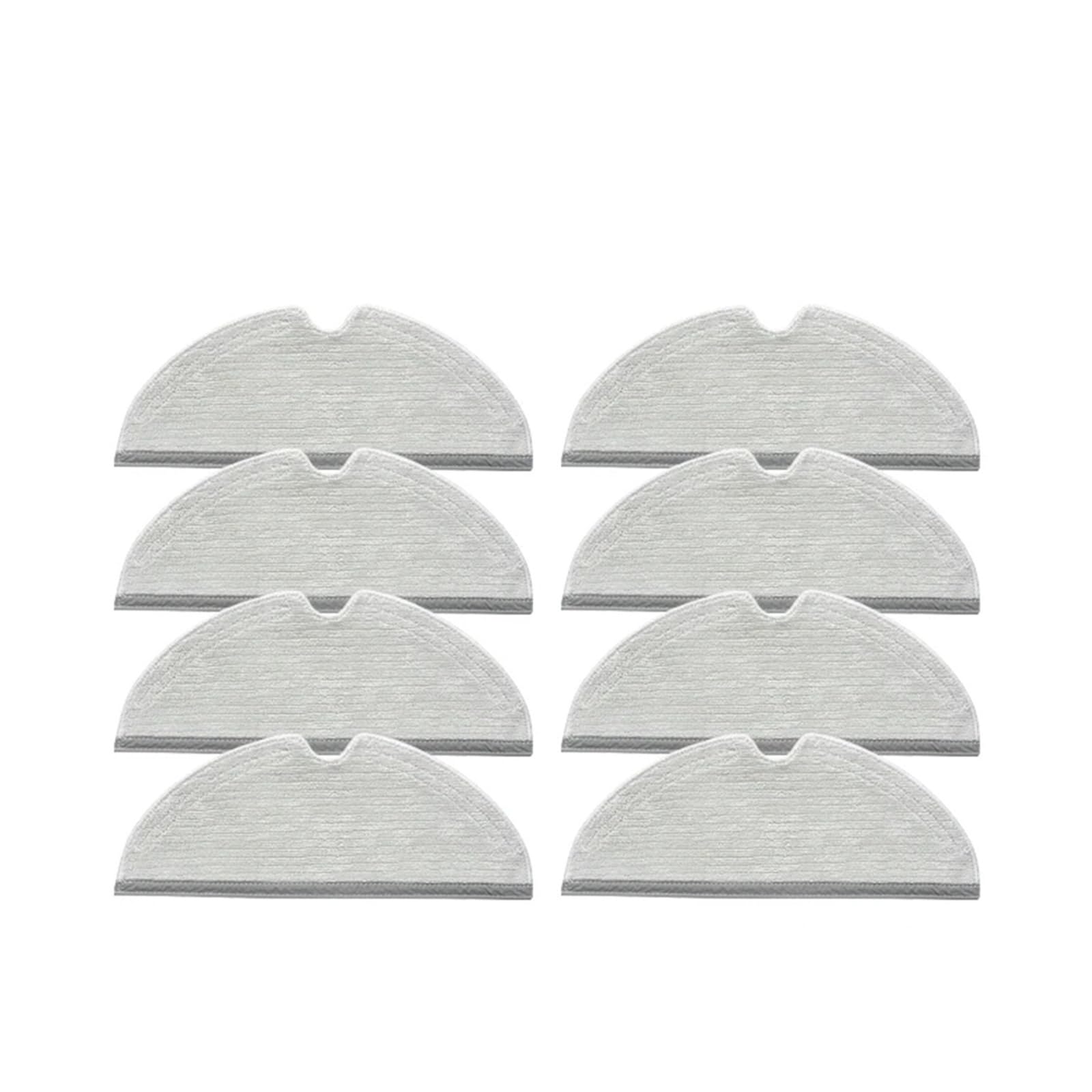 VIXWDRUTY Compatible For Xiaomi，Compatible For Roborock， Robot Vacuum Cleaner Water Tank Mop Cloth Tray Accessories Spare Parts Mop Bracket(8pcs mop)