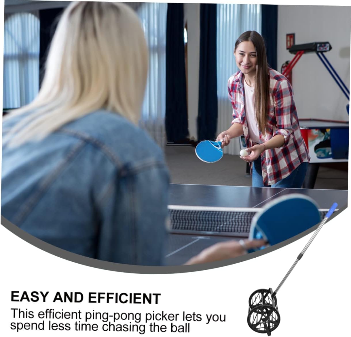 1Pc Drum Type Table Tennis Ball Picker Height Lightweight and Portable Tool for Easy Pickup Holds Up to Balls