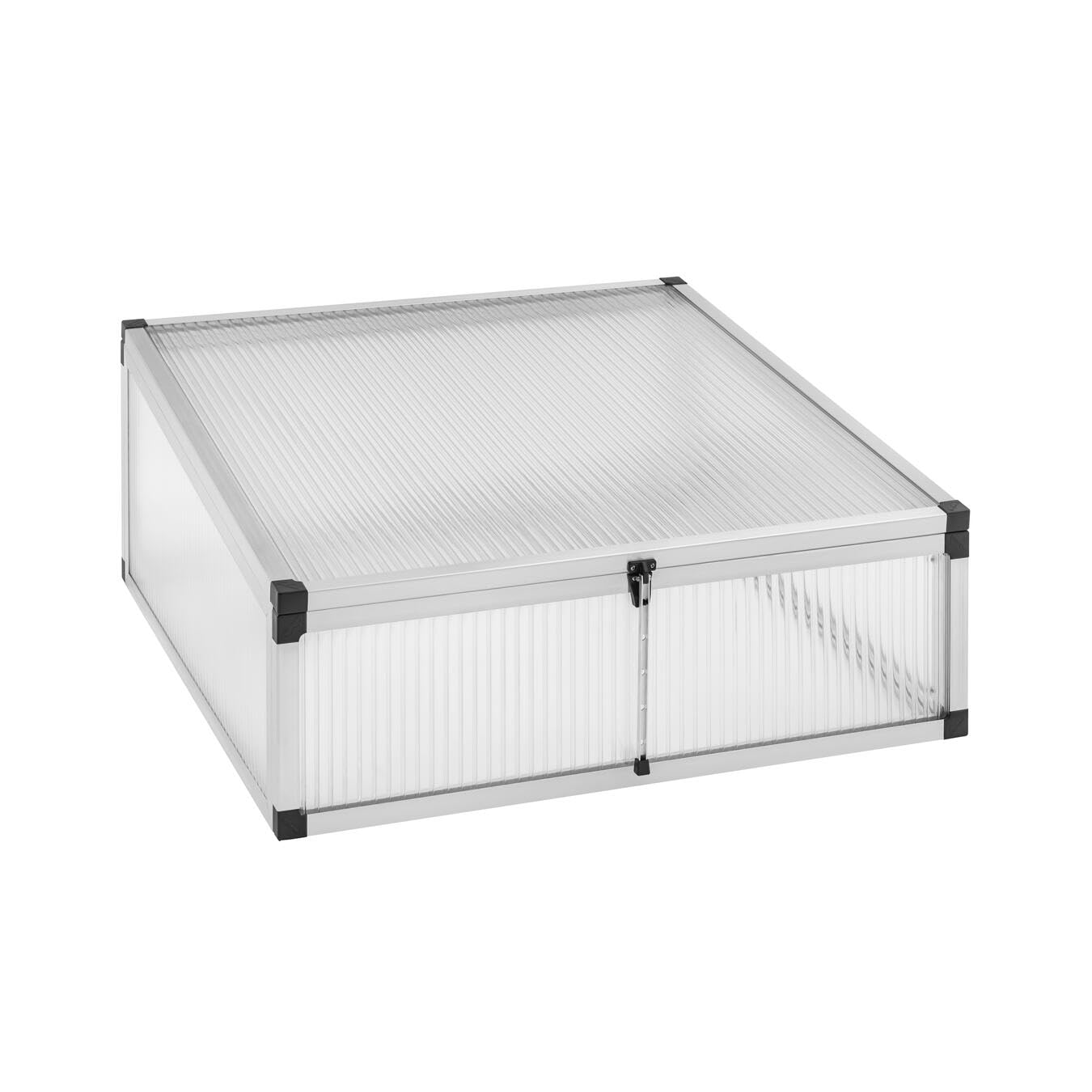 Beckmann FTHP Frühbeet Typ Allgäu Modell FTH – Extrem Stabil: Hagelfeste 16mm Platten – Made in Germany – UV-Schutz—Premium Aluminium Mini-Gewächshaus – 101x107 cm