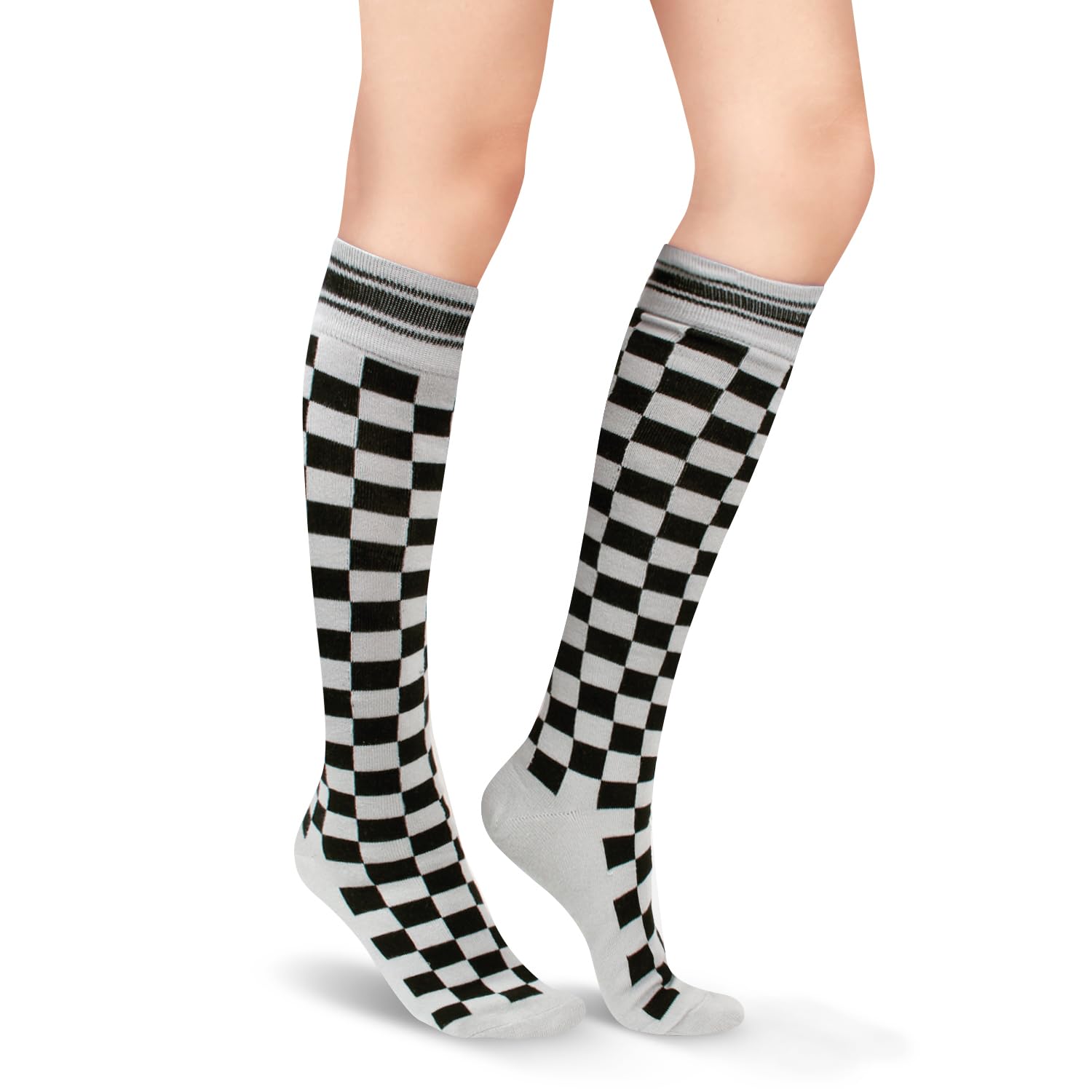 Benefeet Sox Knee High Socks for Women Girls Patterned Long Tube Socks Athletic Casual Cotton Stockings