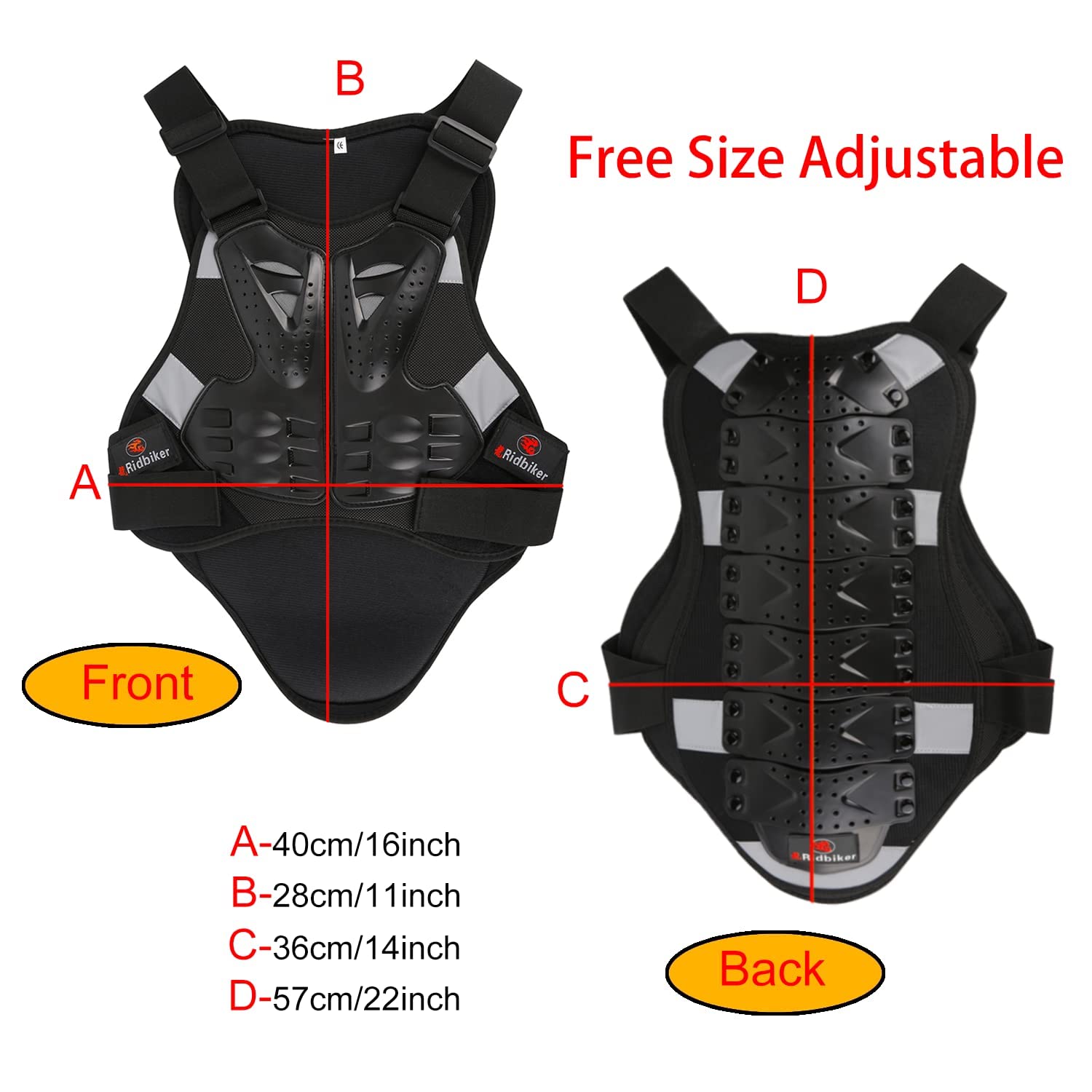 Dirt Bike Chest Protector Motocross Body Armor Vest