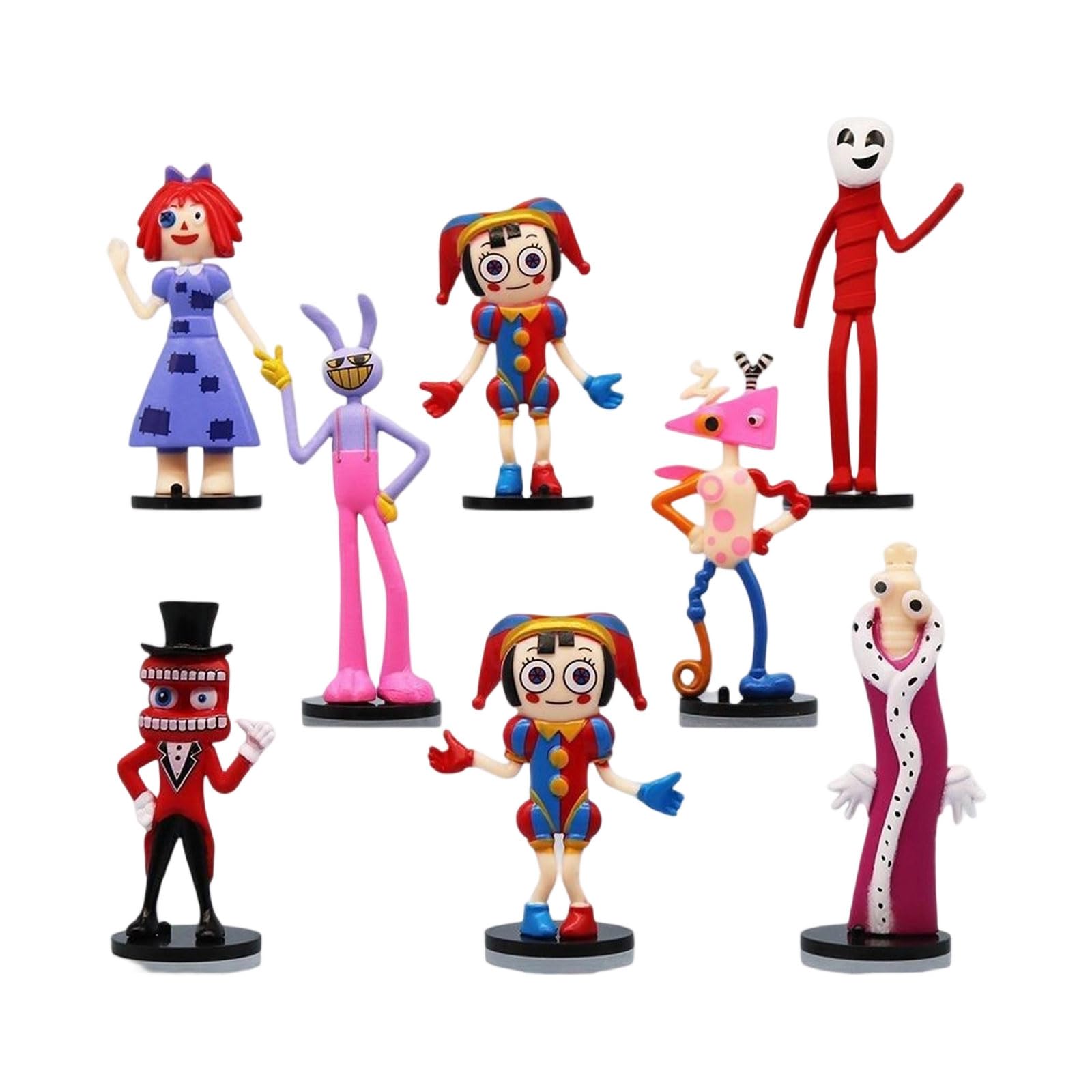 Amazing Circus Pomni Figure Anime Character Jax Funny Collectible Action Figures Creative Desk Decorations Gifts for Fans
