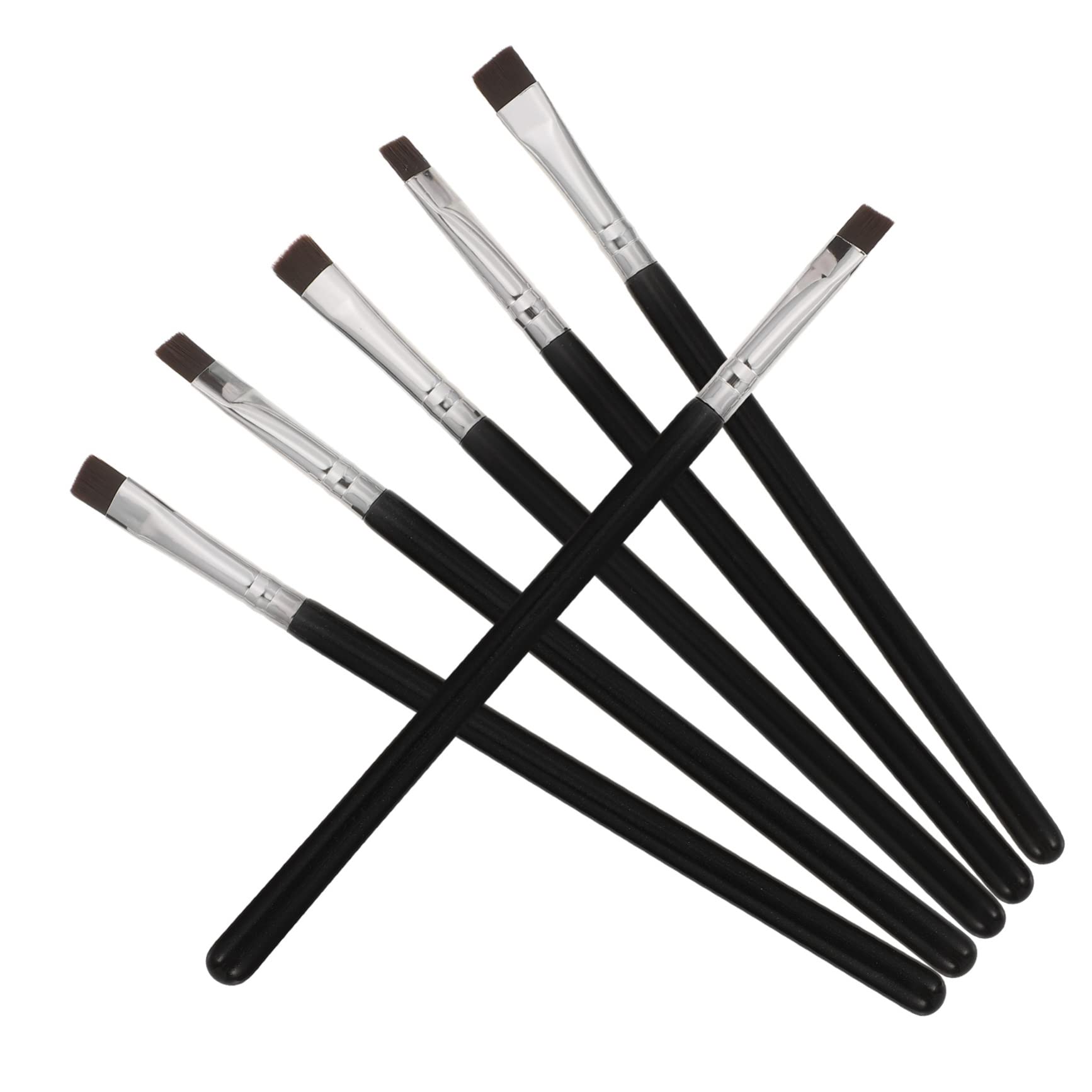 minkissy 30 Pz pennello per sopracciglia piatto pennello per eyeliner sottile e piatto pennello per sopracciglia definitore abito pennello piatto strumento per l'eyeliner pennello da trucco