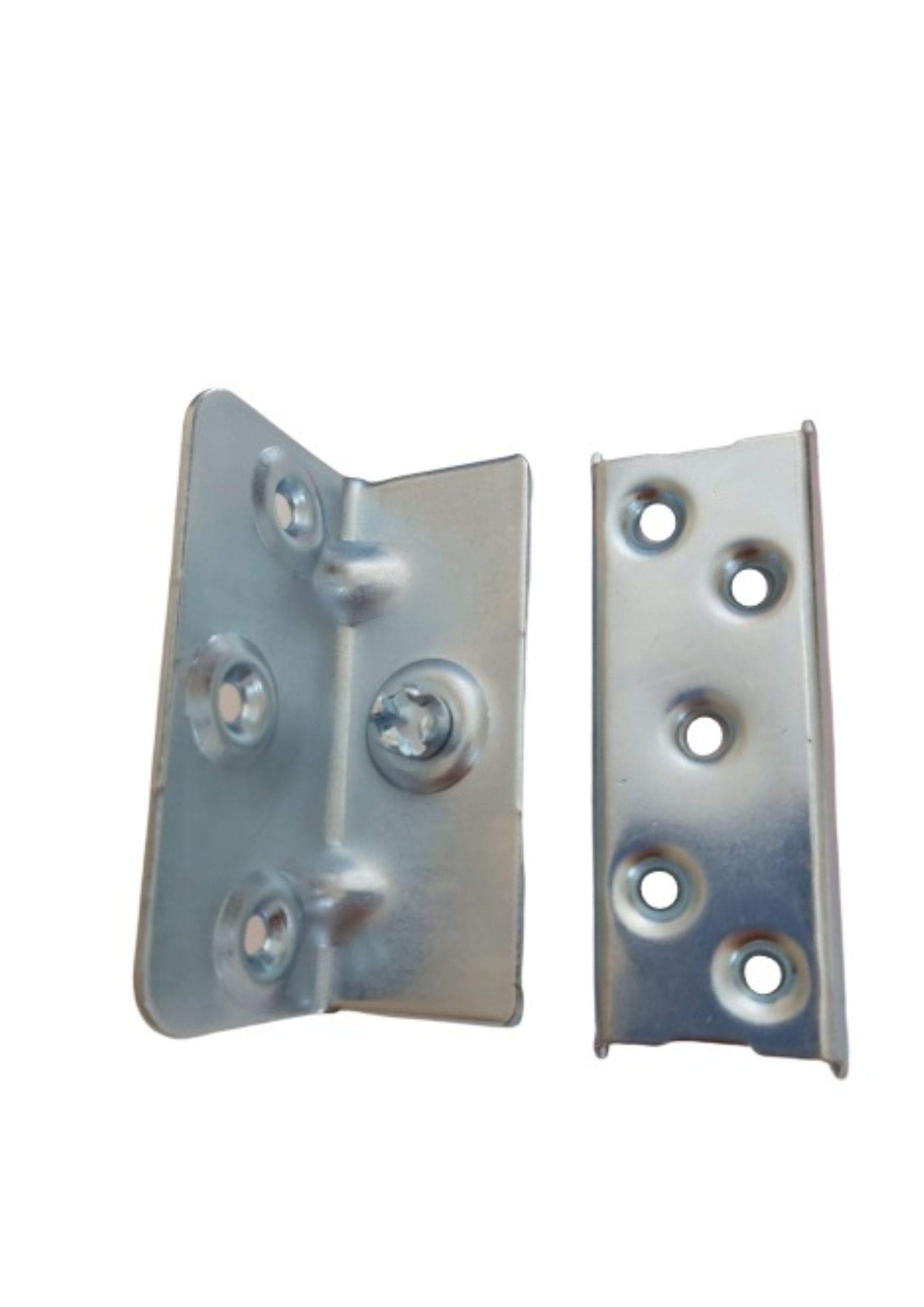 Bed Connecting/Connector Corner Fixing Brackets Plate System Manufactured from Steel Zinc Plated - 65mm Height