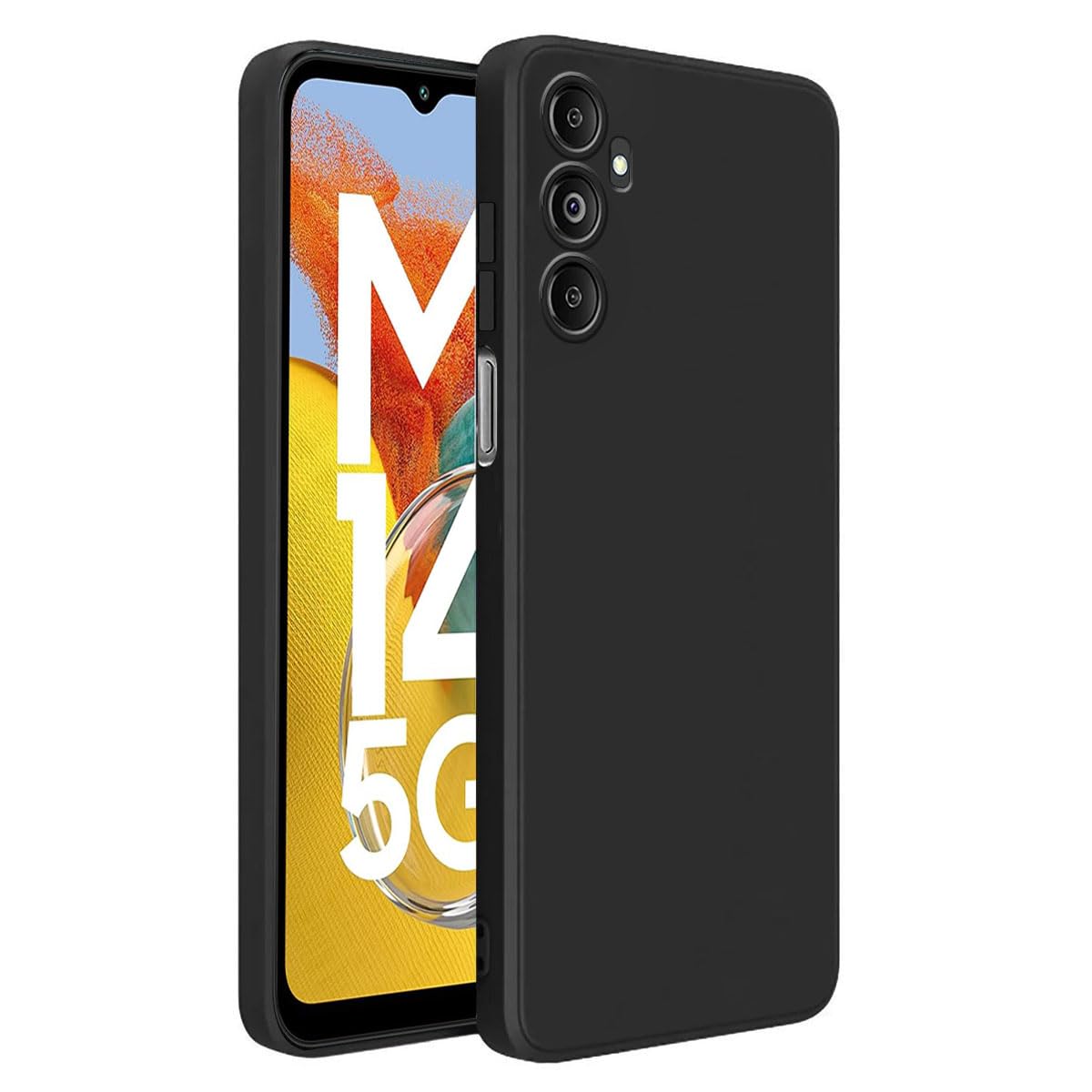 LIRAMARK Silicone Soft Back Cover Case for Samsung Galaxy M14 5G (Silicone Black) (B0C94BTZ7J) Amazon Price History, Amazon Price Tracker