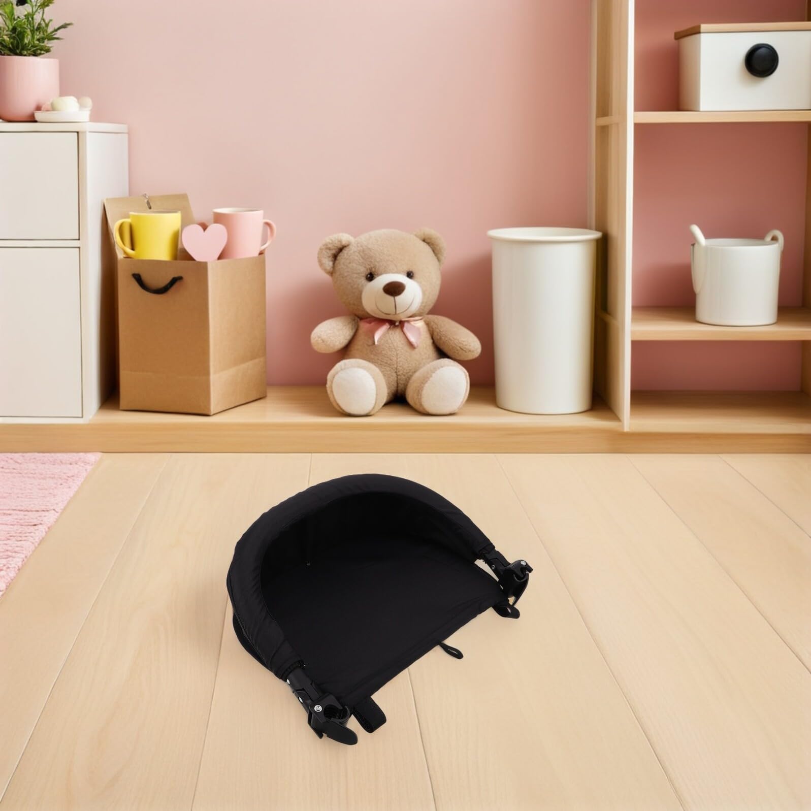 Hemobllo Repose Poussette Rallonge de Siège et Support Pliable Adapté à Divers Modèles Facile à Installer Nettoyer