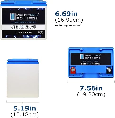 Miniatura 2 de Mighty Max Battery Batería de repuesto de litio 12V 35AH U1 para Casil CA12330 NB