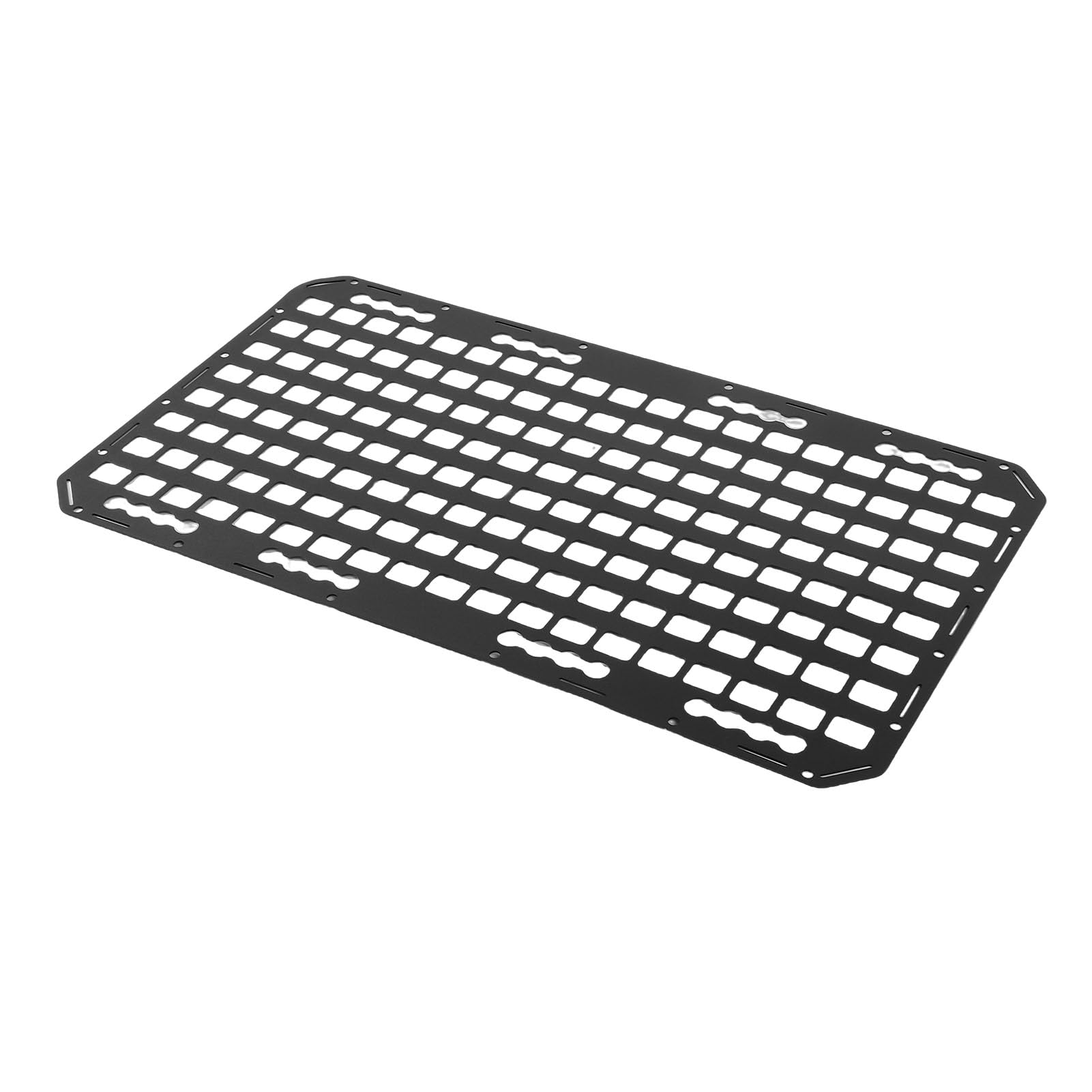 ASHATA Pannello Molle per Pianale di Camion, Pannello Portaoggetti con Binario a L in Alluminio 768x432x2mm, Organizzatore Multifunzionale per Veicoli per Auto SUV Pickup Trucks RV
