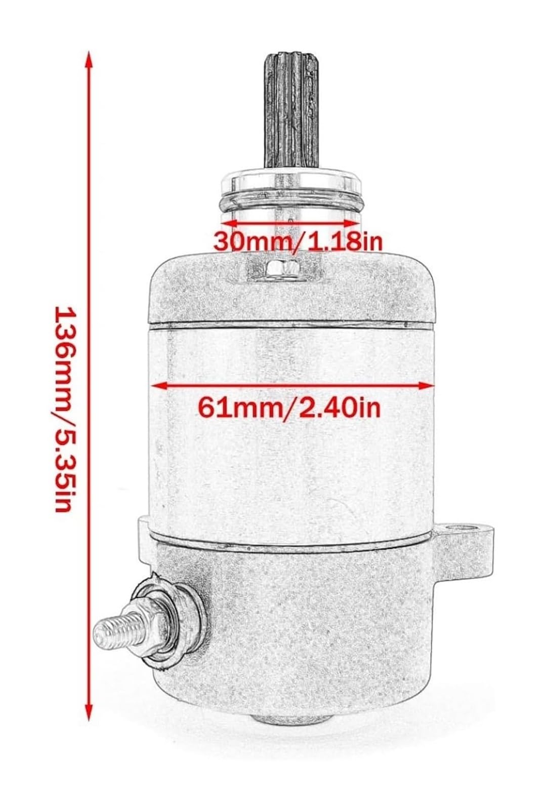 Motor Arranque Motocicleta para MSX125 para Grom ANF125 ANF125T para Innova Wave 125 MSX 125 ANF 125 125T 31200-KPW-901 Motor De Arranque