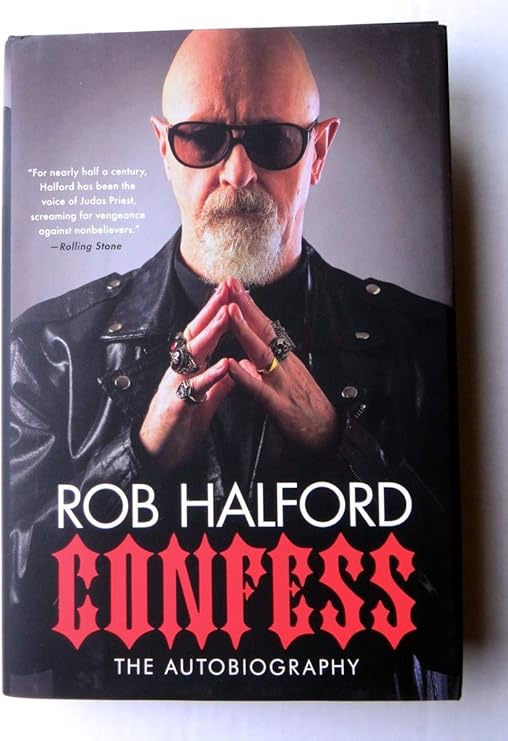 Rob Halford Signed Autographed Hardcover Book Judas Priest Confess JSA COA