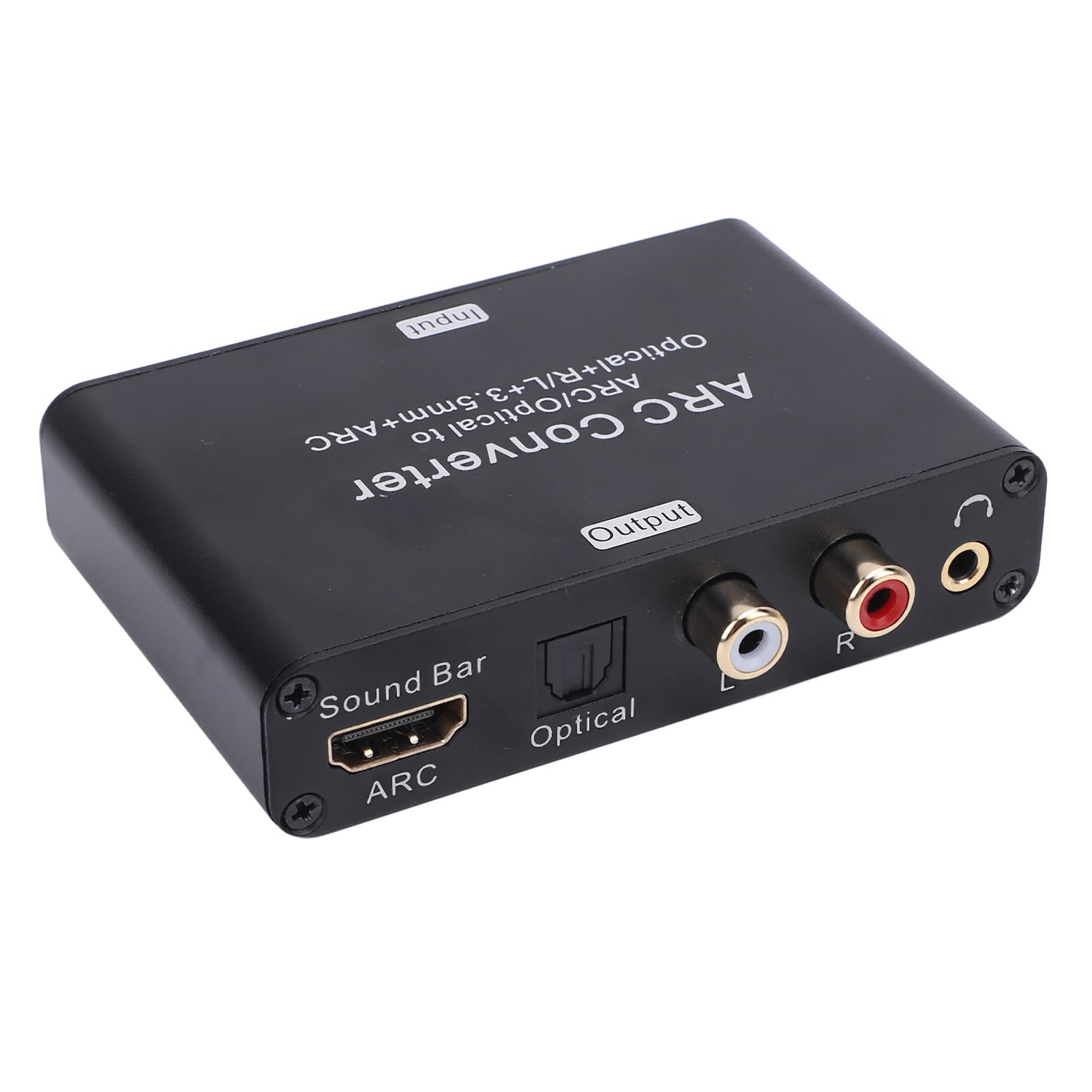 Generic Convertisseur TV ARC 192KHz DAC Convertisseur Numérique vers Analogique avec Fonction de Mémoire de Volume Prise Jack 3.5mm -20-60 °C Température de Stockage