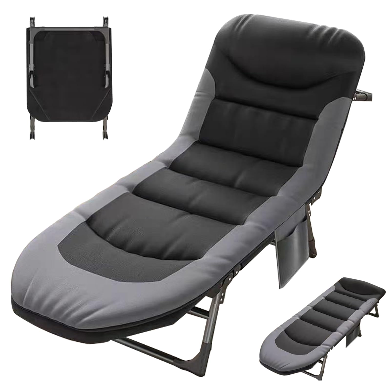 Lit de camping pliable Boraboi ® avec une capacité de charge élevée et un design