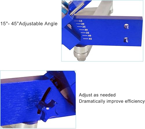 Miniatura 2 de Afilador de cuchillas de cortacésped ajustable de 15 a 45 - Kit de herramientas de soporte de equilibrador ergonómico para el hogar y el comercio