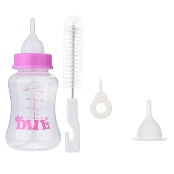 Pups&Pets Feeding Nursing Bottle for Pet Puppy& Cat Kitten 150 ml-Small (Color May Vary) - Pack of 1