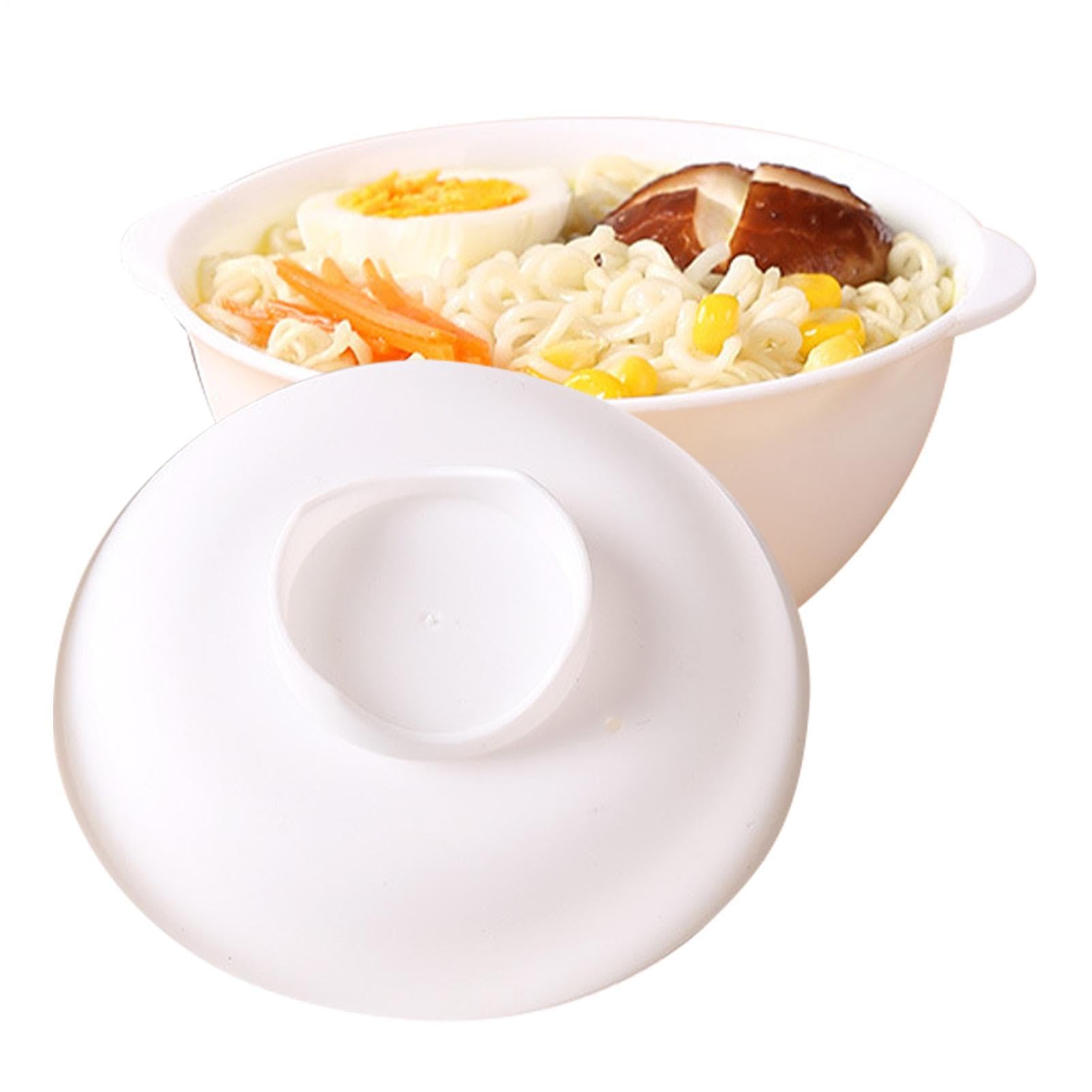 Bol à ramen avec couvercle pour micro-ondes | Bol à soupe avec couvercle passe au micro-ondes | Résistant à la chaleur, nouilles de grande capacité pour appartement, bureau, dortoir universitaire