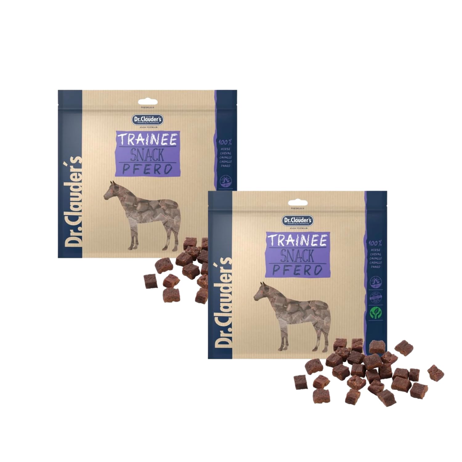 Trainee Snack Cheval | Friandises pour Chiens & Chats | 2 x 500 g | FOS